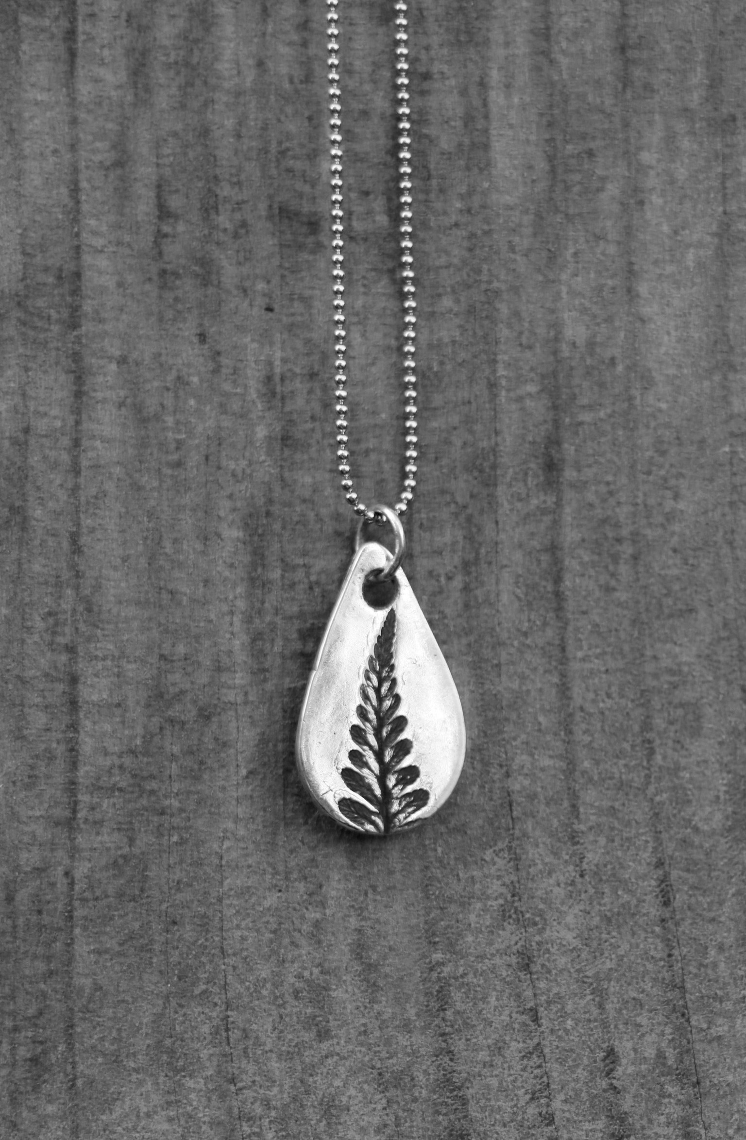 Silberhalskette "Farn" - Wellmade.ch